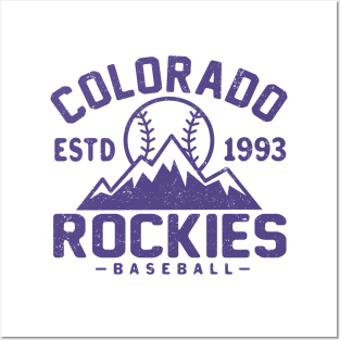 Retro Colorado Rockies 1 by Buck Tee Posters and Art